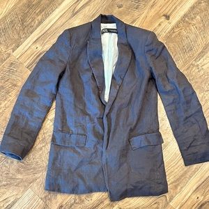 Zara Linen Blazer (grey)